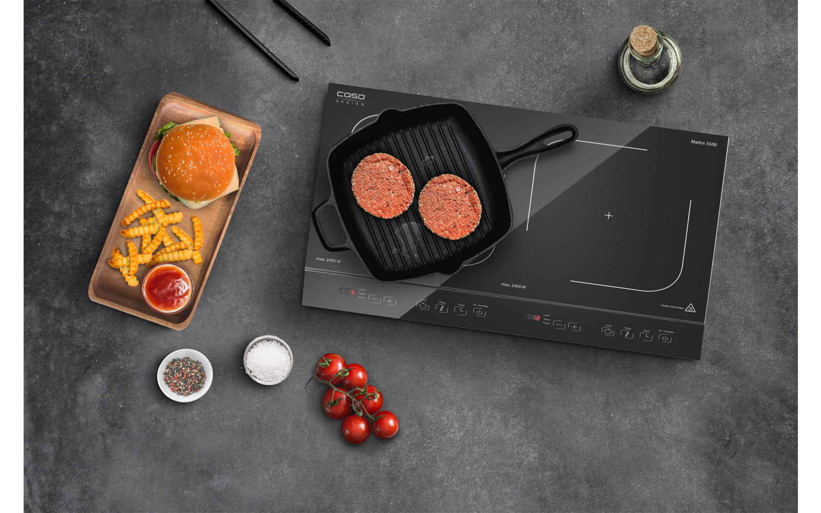 Produktbild Caso Maitre 3500 Doppelinduktionskochfeld 3500 W 1