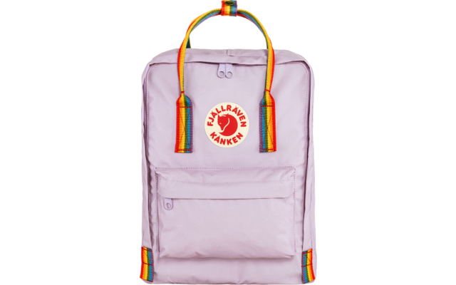 Fjällräven Kanken Rainbow Backpack 16 Volume Pastel Lavender-Rainbow