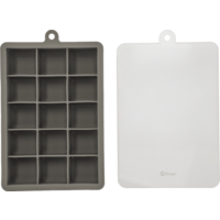 Berger Eisw&uuml;rfelform mit Deckel grau