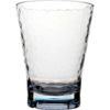 Verre transparent vide avec motif ondulé
