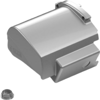 Fiamma left end cap motor kit for awning F80L - color titanium Fiamma spare part number 98673T175