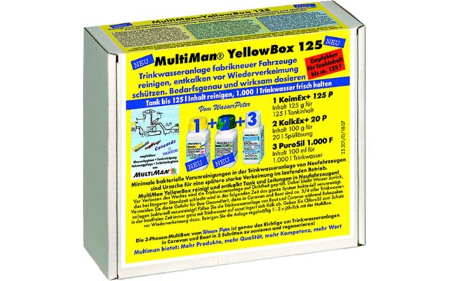 Set decalcificazione acqua potabile MultiMan MultiBox YellowBox 125