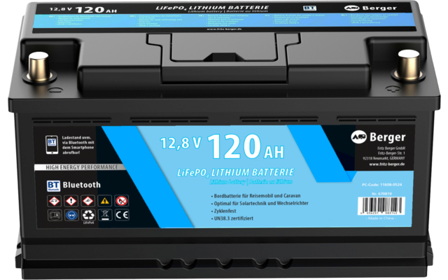 Batterijlader met digitaal scherm en twee aansluitingen