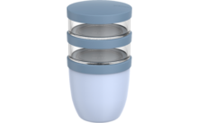 670834 - Mepal Ellipse Lunchpot 3 pièces avec trois compartiments séparés et anti-fuite 500 ml et 2x 200 ml