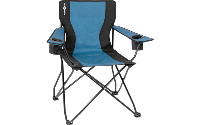 Brunner Action Armchair Equiframe chaise pliante avec accoudoirs noir/bleu