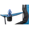 Brunner Action Armchair Equiframe chaise pliante avec accoudoirs noir/bleu