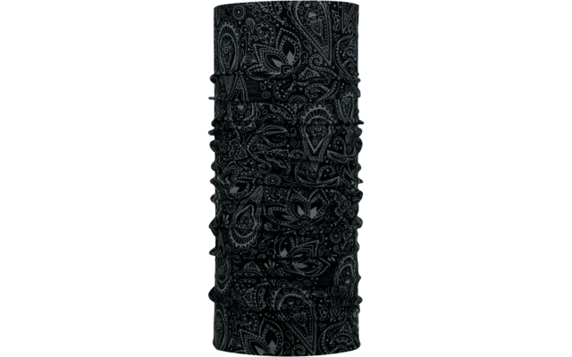 Schwarzes multifunktionales Halstuch mit Paisley-Muster