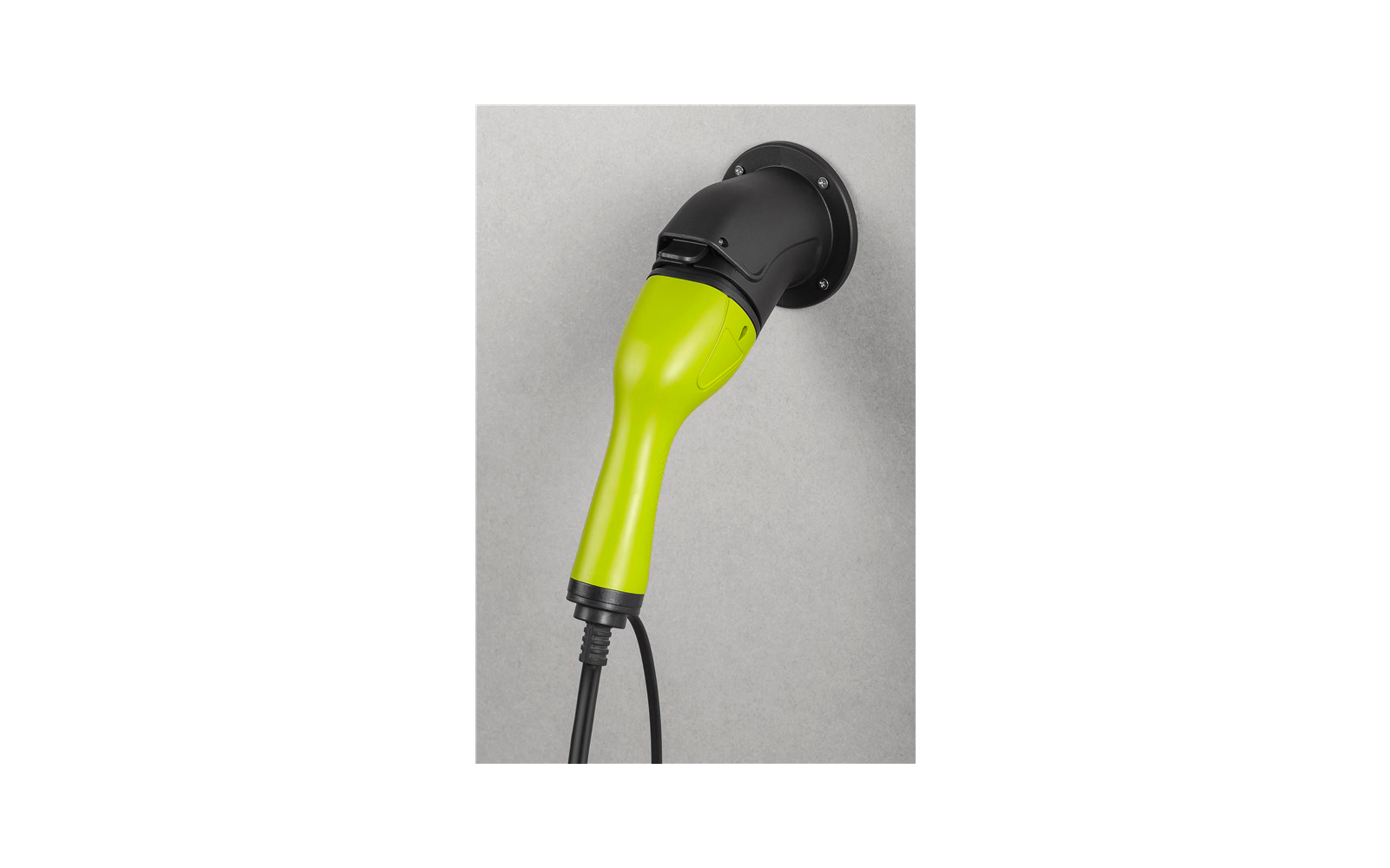 Immagine del prodotto Goobay Wandhalterung abgewinkelt f&uuml;r Typ-2-Ladekabel Elektrofahrzeug 1