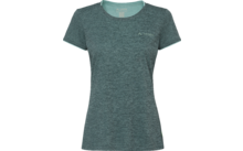 T-shirt a maniche corte, vestibilità sagomata, verde mélange, collo rotondo e piccolo logo sul lato sinistro del petto