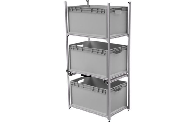 Image du produit SYS-RACK 64-L-RTR-1 Syst&egrave;me d'&eacute;tag&egrave;res avec extension t&eacute;lescopique pour garage arri&egrave;re 69 x 41 x 130 cm 1