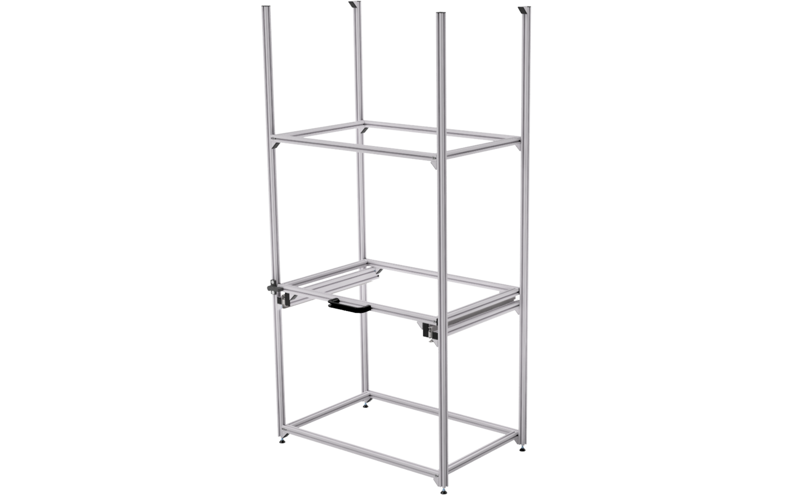 Image du produit SYS-RACK 64-L-RTR-1 Syst&egrave;me d'&eacute;tag&egrave;res avec extension t&eacute;lescopique pour garage arri&egrave;re 69 x 41 x 130 cm 1