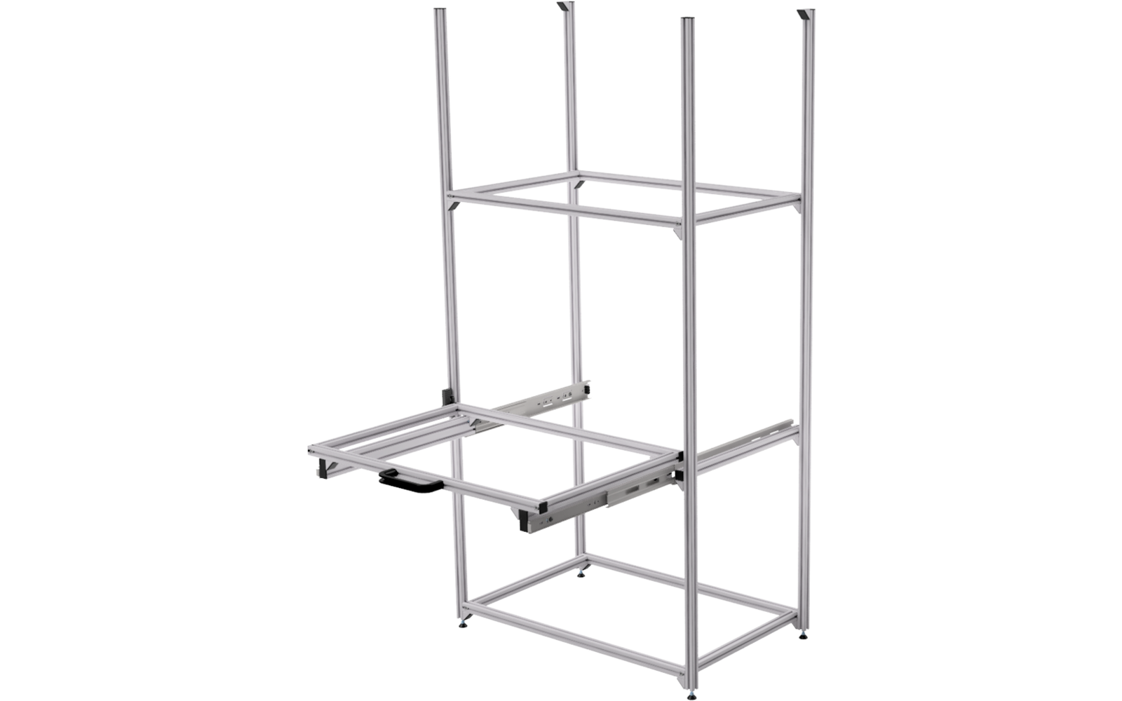 Image du produit SYS-RACK 64-L-RTR-1 Syst&egrave;me d'&eacute;tag&egrave;res avec extension t&eacute;lescopique pour garage arri&egrave;re 69 x 41 x 130 cm 1