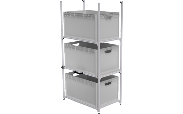 Image du produit SYS-RACK 64-L-RTR-1 Syst&egrave;me d'&eacute;tag&egrave;res avec extension t&eacute;lescopique pour garage arri&egrave;re 69 x 41 x 130 cm 1