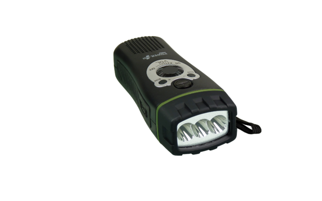 Linterna y radio LED PowerPlus Wolf Dynamo USB 3,6 V 80 mAh