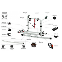 Fiamma kit de montage pour Carry Bike CB Ford Custom RS R&eacute;f&eacute;rence Fiamma 98656M185