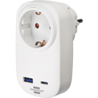 Brennenstuhl Steckdosenadapter 230 V USB-C Power Delivery 20 W USB-A 18 W