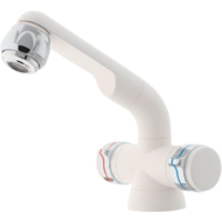 Miscelatore automatico a due maniglie Barwig Compact con attacco per tubo flessibile da 10 mm 12V bianco/cromo