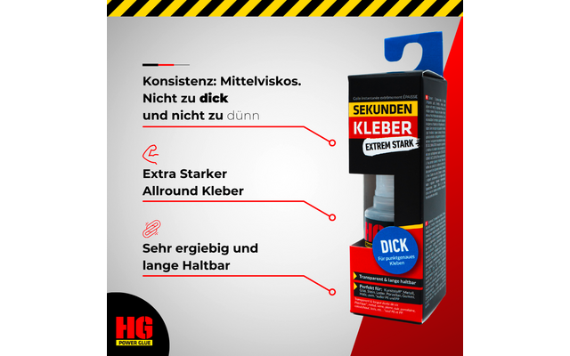 Product afbeelding HG Power Glue superlijm set 2-delig dik en vloeibaar 20 g per stuk 1