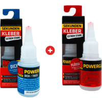 HG Power Glue set di supercolla 2 pezzi spessi e liquidi da 20 g ciascuno