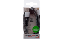 2Go USB data cable Apple 8 pin 1 meter silver