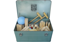 680777 - X-Crate Outdoor Spielebox All-in-One Spieleset für Camping und Freizeit mit QR-Code Zugang