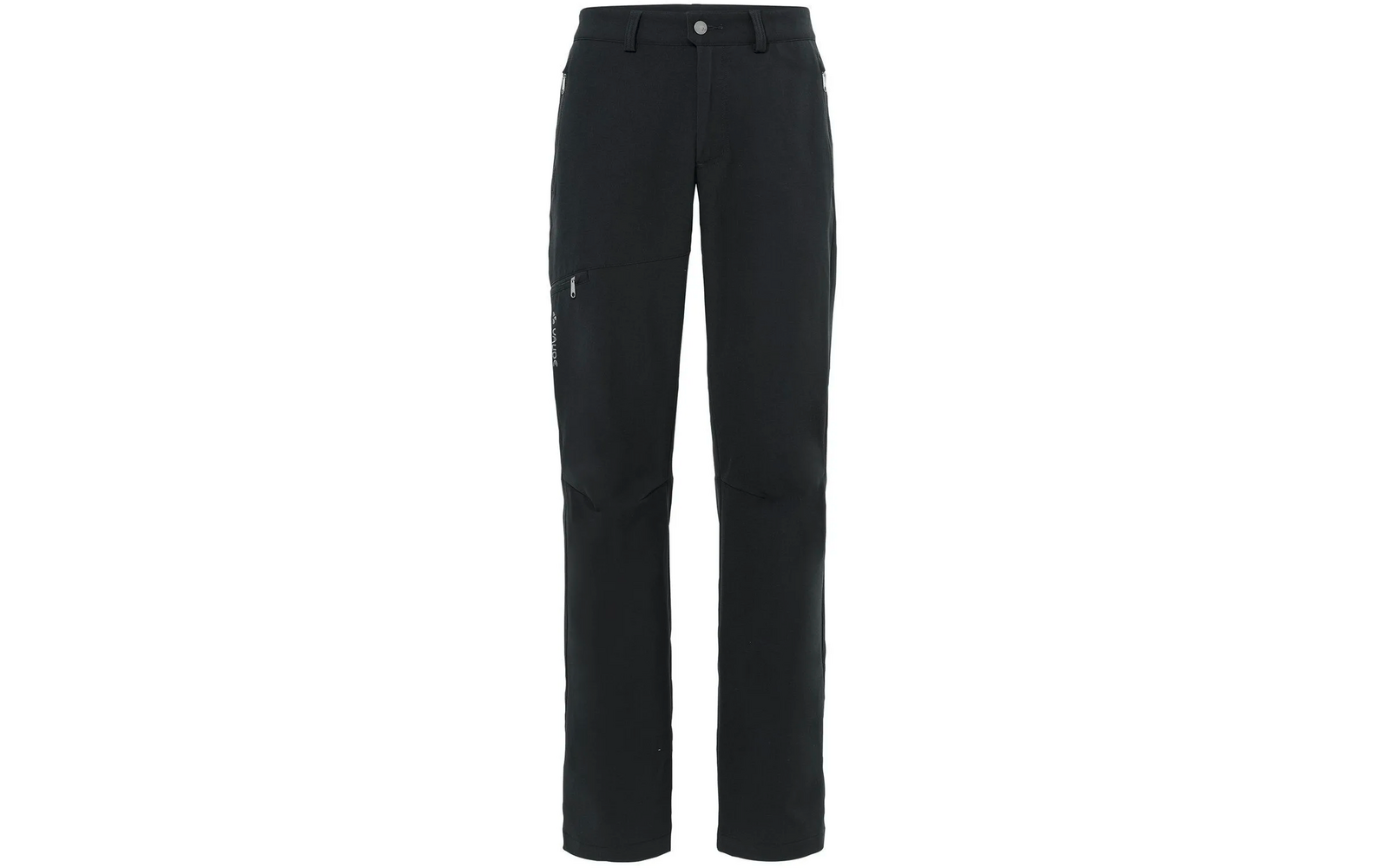 Schwarze lange Hose mit Reißverschlusstaschen