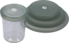 Berger Silikondeckel-Set 4-teilig f&uuml;r Gl&auml;ser und Sch&uuml;sseln gr&uuml;n