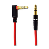 2GO AUX / MP3 Cable de audio blando de 1,5 metros rojo