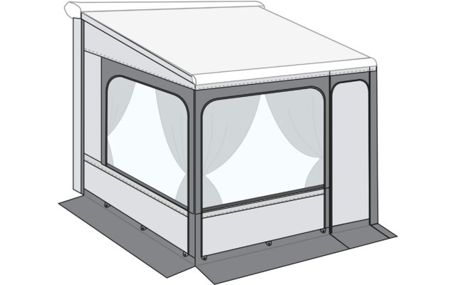 Weiße Pavillon-Gartenlaube mit vier Seitenwänden und Dach