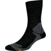 Schwarze Socke mit grauen Verstärkungen