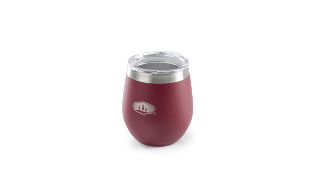 GSI Glacier Stainless Glass Insulated Mug With Lid 237 ml Cabernet