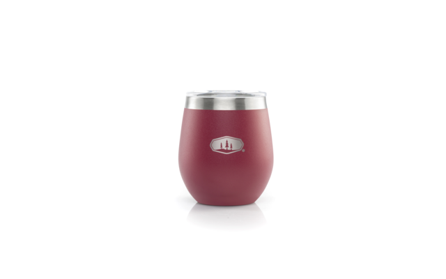 GSI Glacier Stainless Glass Insulated Mug With Lid 237 ml Cabernet