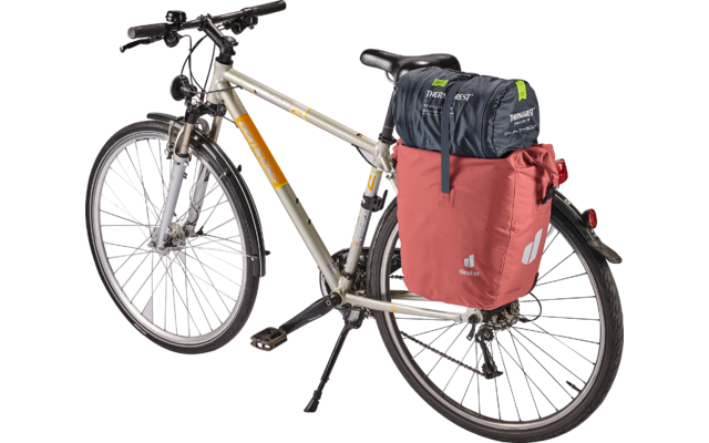 Deuter Weybridge 20+5 bike backpack 20+5 liters Redwood