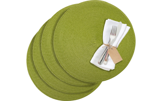 Westmark Circle placemat 4 pieces round 38 cm green