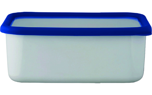 HoneyWare boîte de conservation en émail XL haute 2,8 litres bleu
