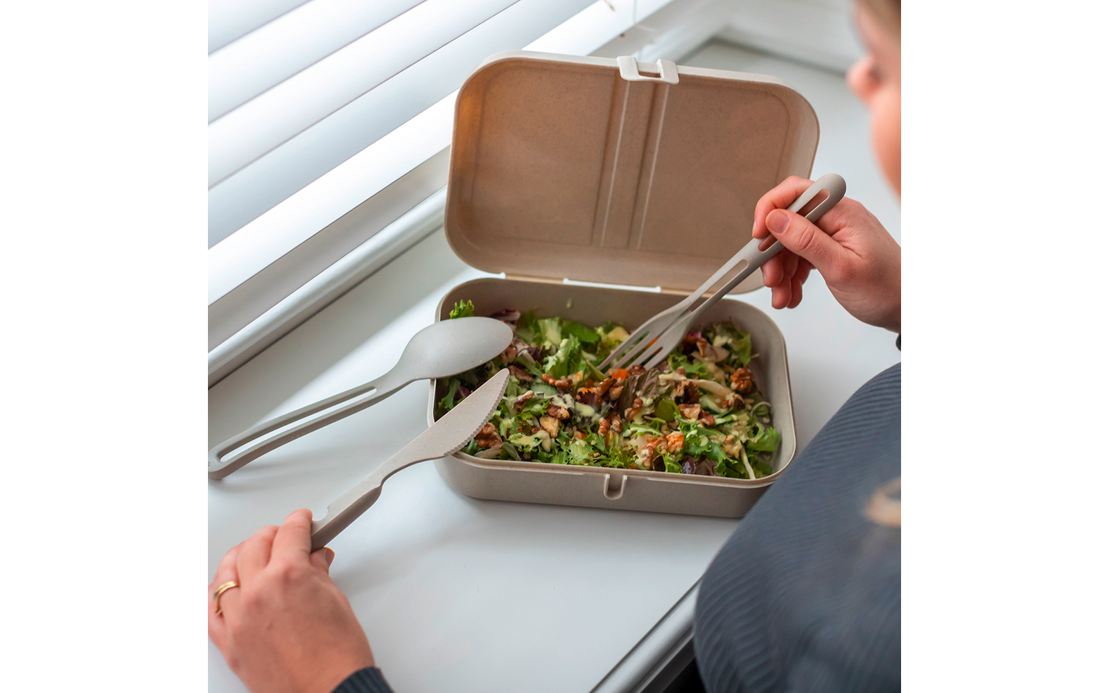 Produktbild Koziol Pascal L Lunchbox mit Trennsteg 1