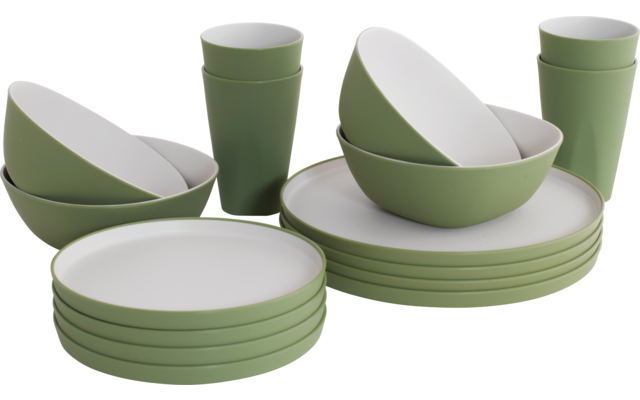 Outwell Gala 4 Person Dinner Set Shadow Green