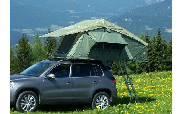 Gordigear roof tent Plus for 2 people with storage area 140 x 320 cm gray