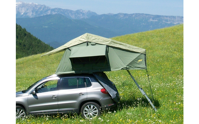 Gordigear roof tent Plus for 2 people with storage area 140 x 320 cm gray