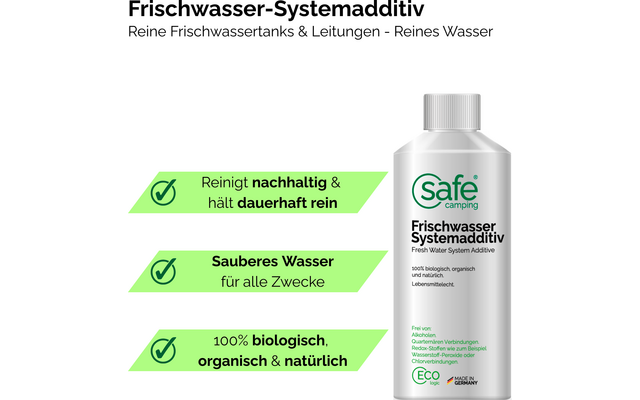 Product afbeelding Safe Camping Frischwasser-Systemadditiv Wasseradditiv 1