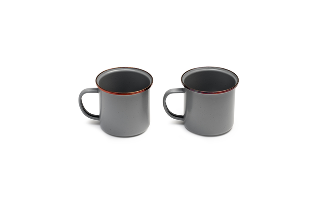 Barebones mug 2 pieces 9,5 x 9,5 x 8,9 stone grey