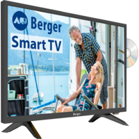 Televisión Smart TV 24” con reproductor de DVD Berger