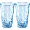 Zwei blaue Trinkgläser aus Glas