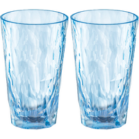 Koziol Superglass CLUB Nr. 6 Set van 2 300 ml transparent aquamarine