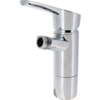 Monomando Comet COMO con conexi&oacute;n de ducha 1/2" e interruptor Altura 17 cm cromo