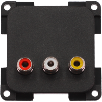 Connecteurs RCA femelle noir Inprojal System 10.000