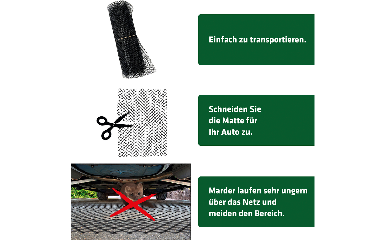 Afbeelding toont een klein zwart pijpstuk, een schaar en een groene doos met tekst