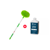 Vehicle cleaning set incl. telescopic washing brush in green and vehicle cleaning agent