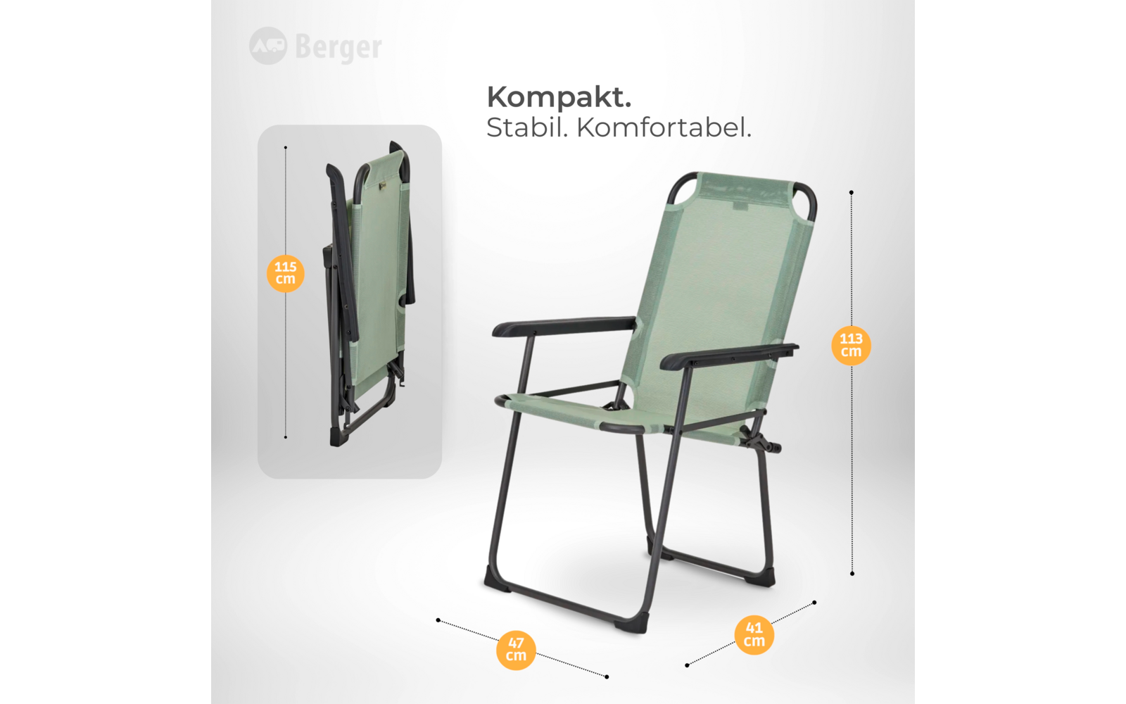 Immagine del prodotto Sedia pieghevole Berger Iseo Classic 1