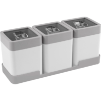 Set 0,6 L avec plateau blanc gris Sigma Dry food Sunware